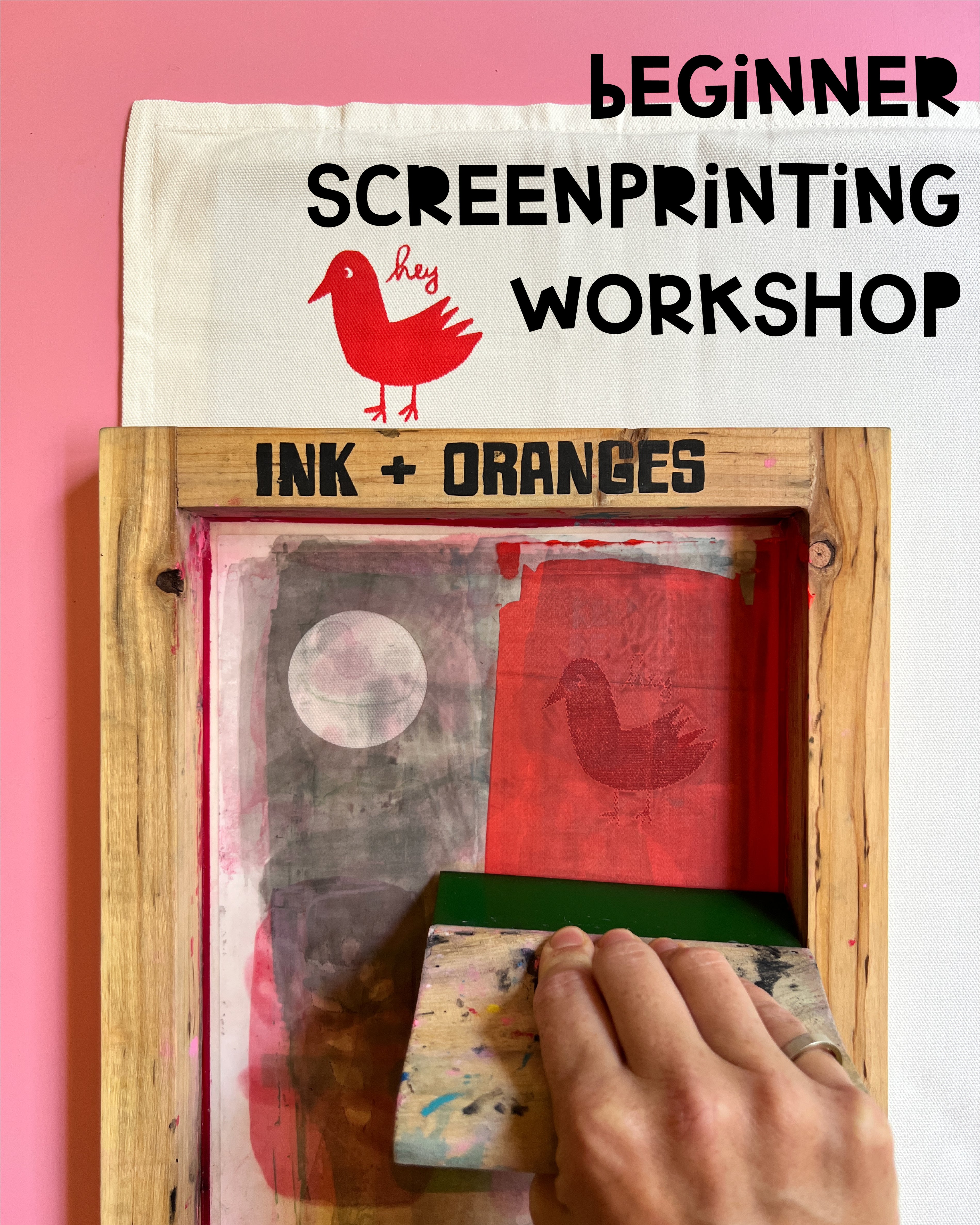 Screenprinting Workshop 12 July - SJC Art Studios